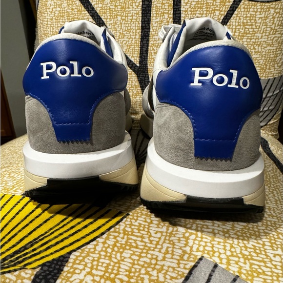 Polo Ralph Lauren Men's Train 89 Lace-Up Suede/Nylon Sneakers, Size 9.5 - Picture 6 of 11